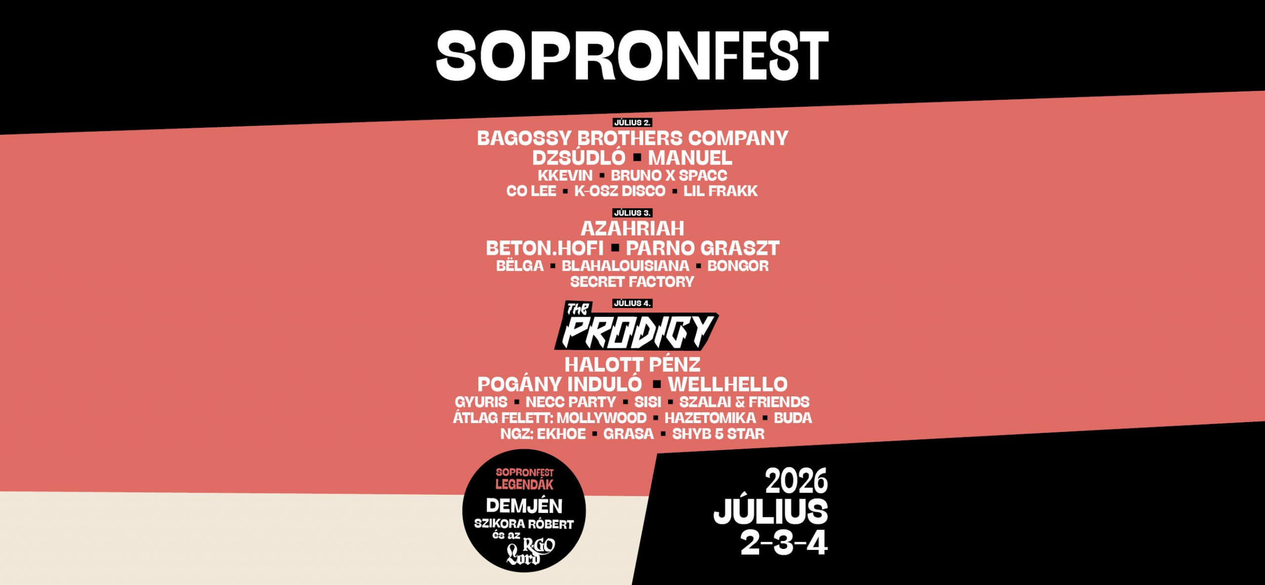 The Prodigy Set to Headline SopronFest 2026