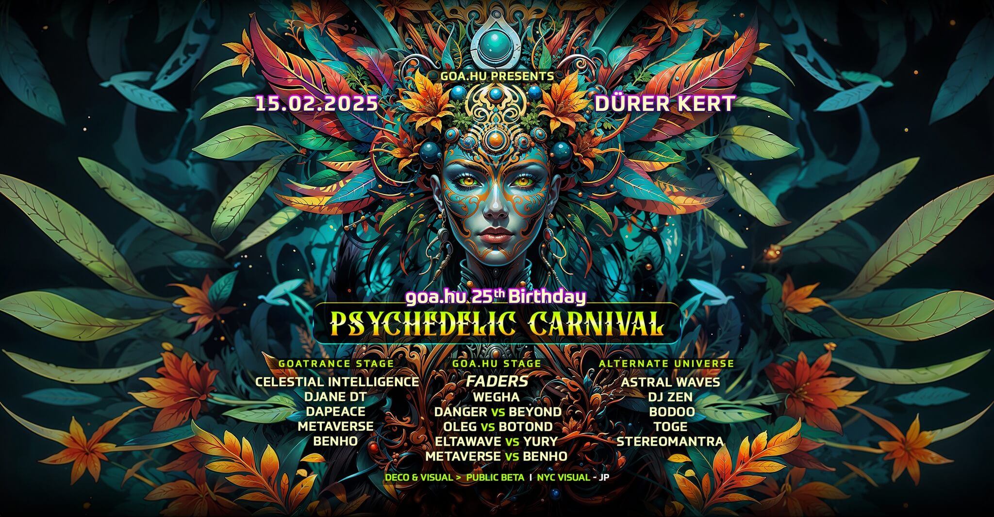 25 Years of Goahu: Psychadelic Carnival, Dürer Kert Budapest, 15 February