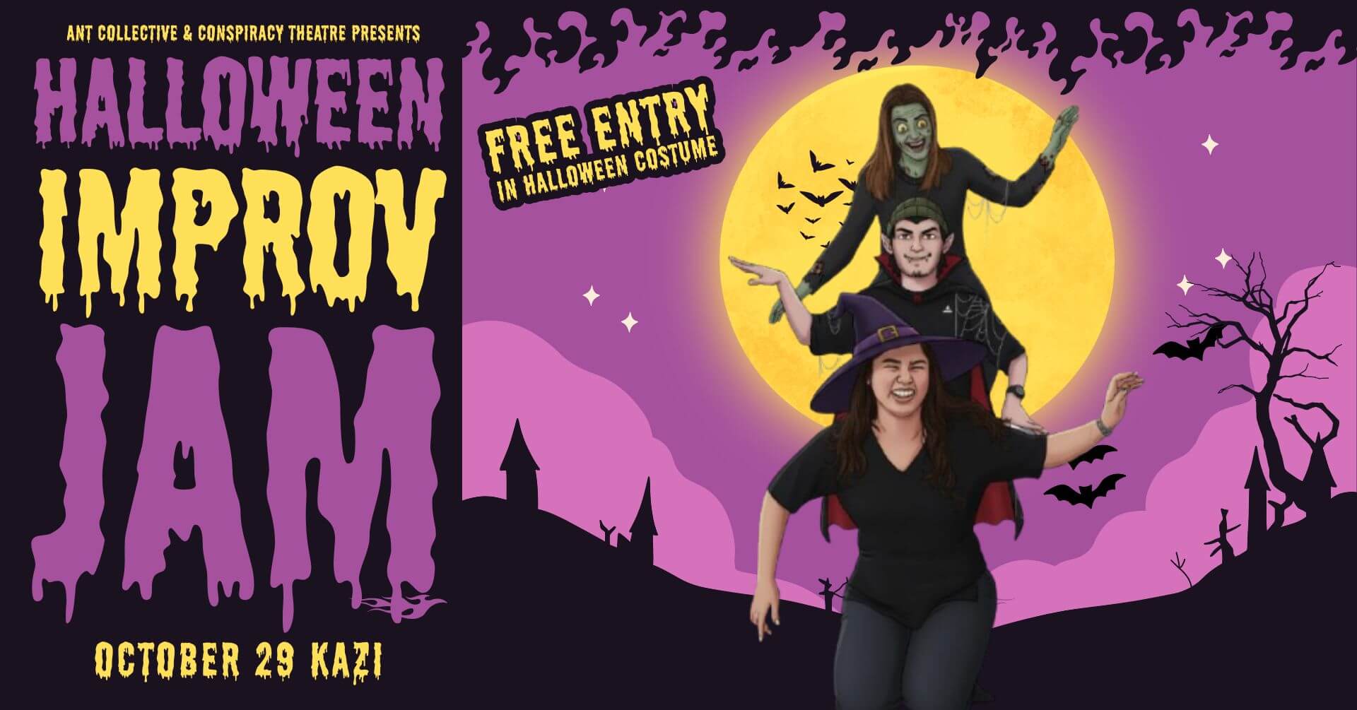 Open Improvised Theatre Jam in English, KAZI Budapest, 29 October