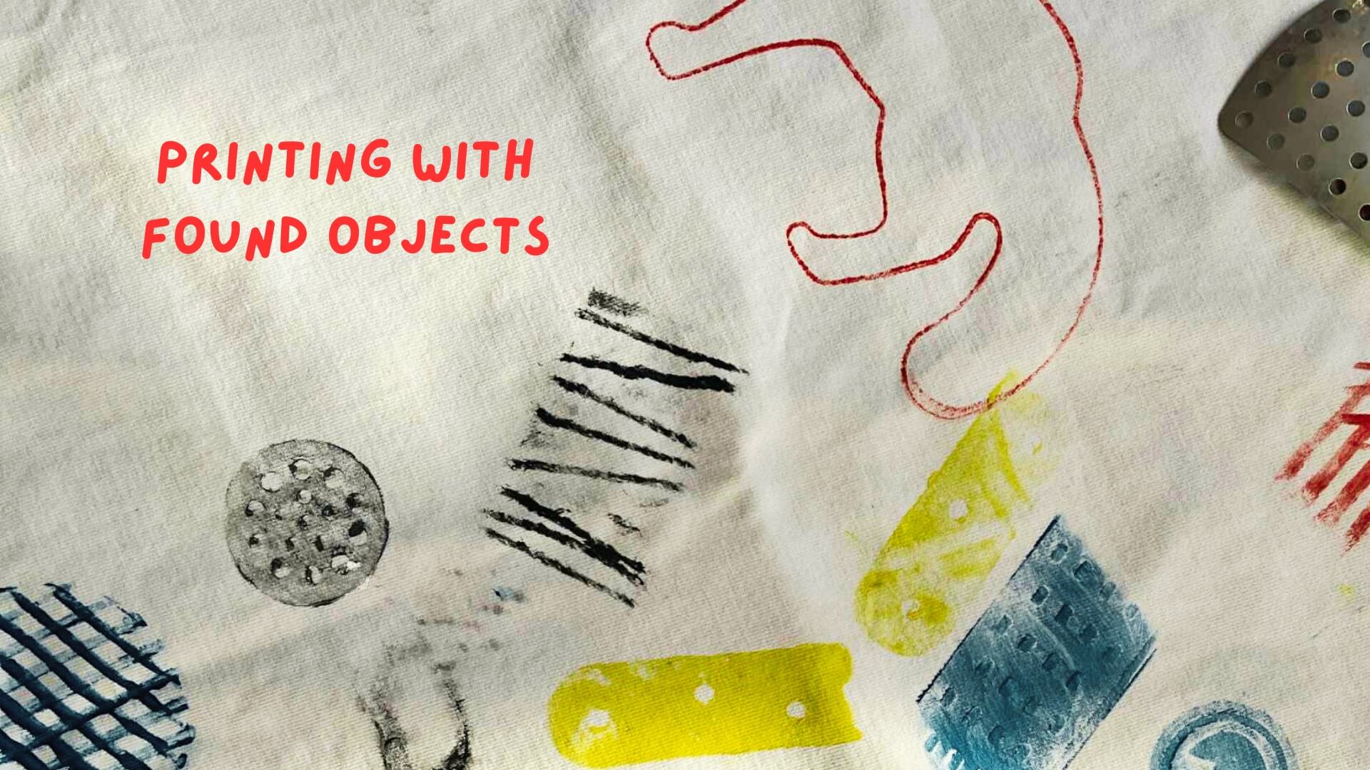 Printing with Found Objects - Creative Upcycling Workshop, ANT Collective Budapest, 20 October