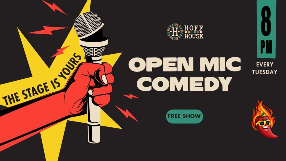 English Language Stand up Comedy Open Mic, Hoff House Budapest, Every Tuesday Night