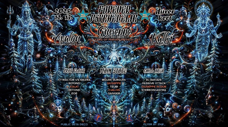 Forever Psychedelic 2025, Dürer Kert Budapest, 13 December