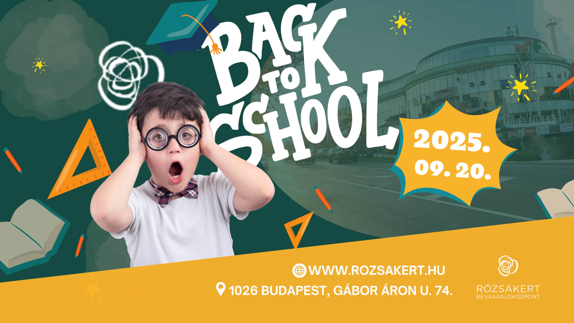 Back-to-School Family Fun Day at Rózsakert Shopping Center in Budapest