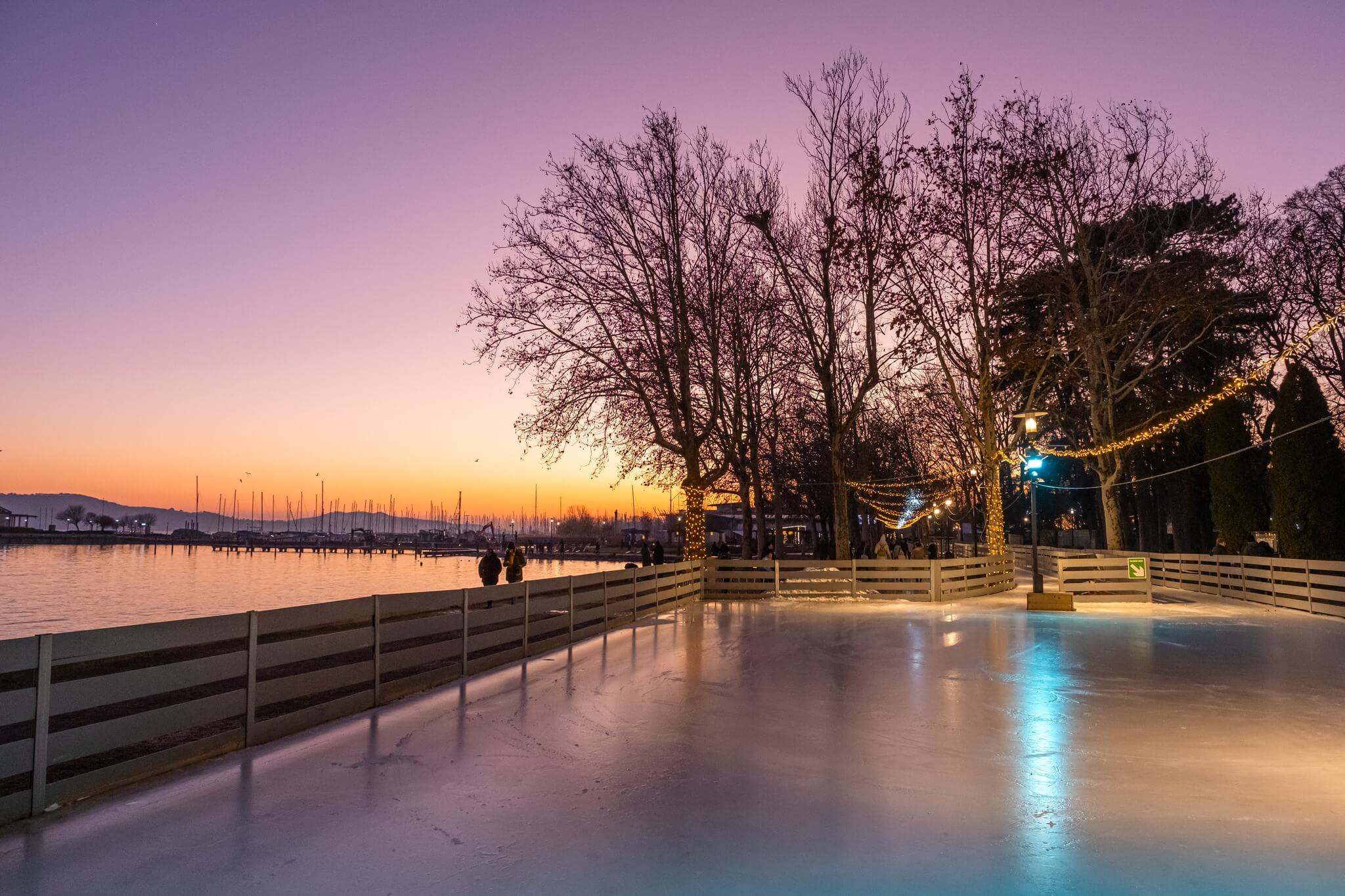 Balaton Winter Activities: Huge Ice Rink Network & Family Fun Attractions