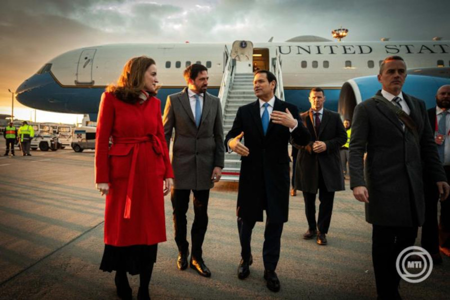 US Secretary of State Rubio Arrives in Budapest
