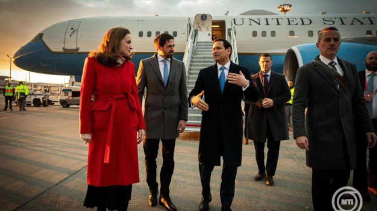 US Secretary of State Rubio Arrives in Budapest