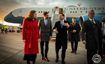 US Secretary of State Rubio Arrives in Budapest