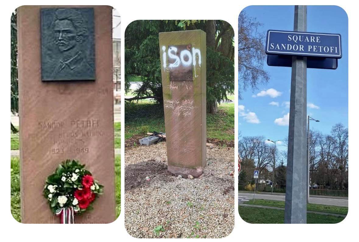 'Shocking, Painful': Petofi Statue Badly Vandalised in Strasbourg