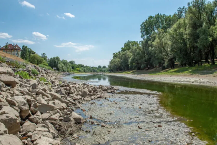 Danube Drops to Record Low in Hungary at Baja