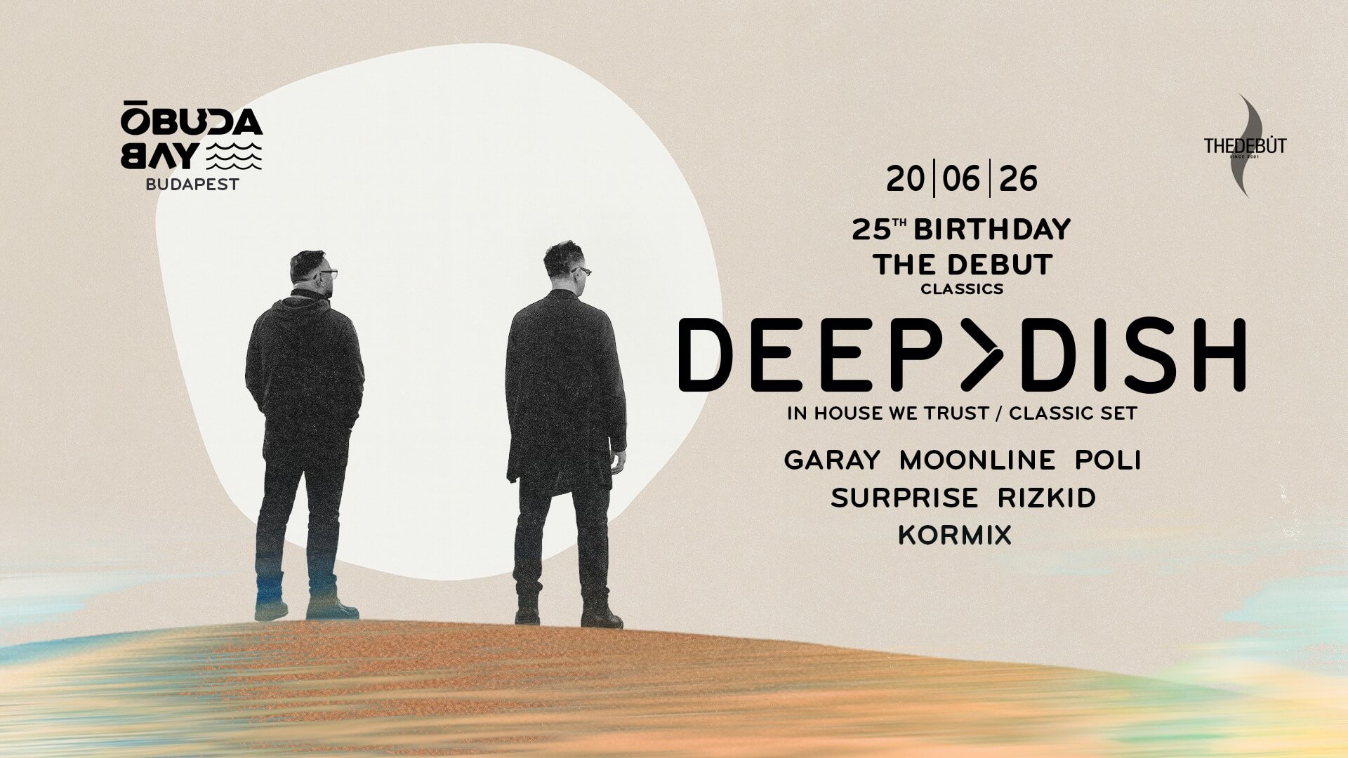 Deep Dish, Óbuda Bay Budapest, 20 June