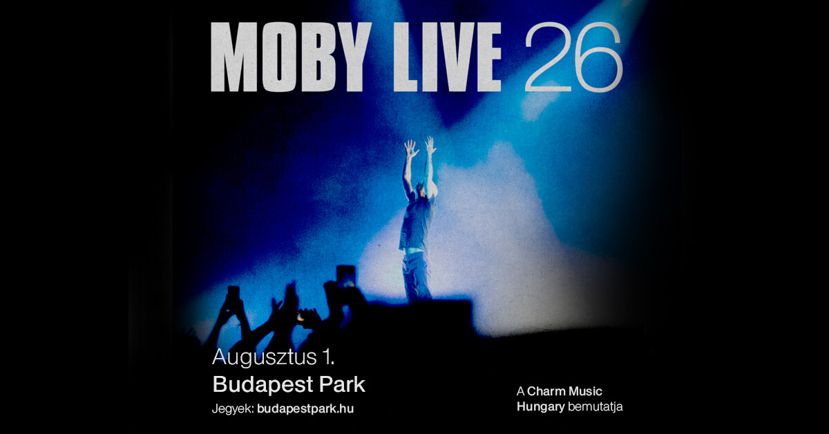 Moby Returns to Budapest Park on 1 August