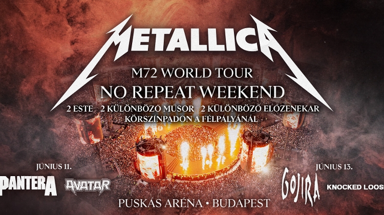 Metallica Live in Budapest Aréna on 11 & 13 June