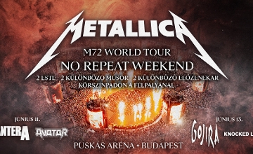 Metallica Live in Budapest Aréna on 11 & 13 June