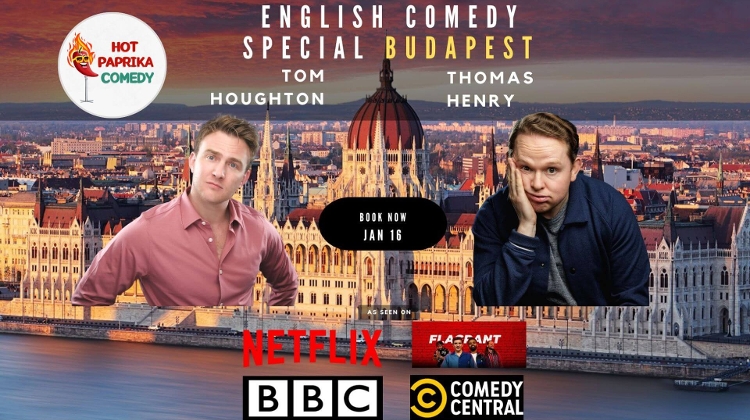 A Very English Comedy Night, Marczibányi Tér Cultural Center Budapest, 16 January