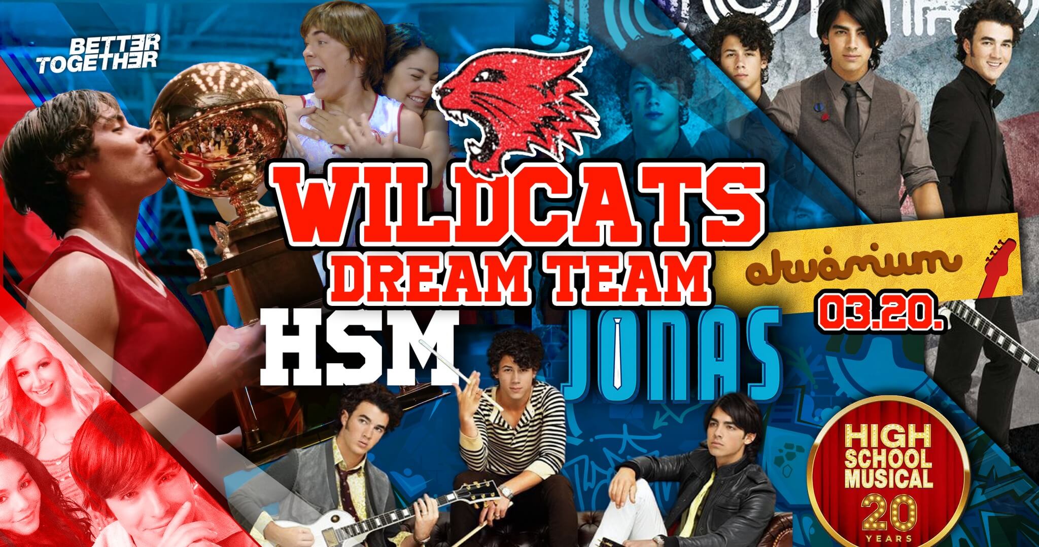 WildCats Dream Team! HSM & JONAS Party!, Akvárium Klub Budapest, 20 March