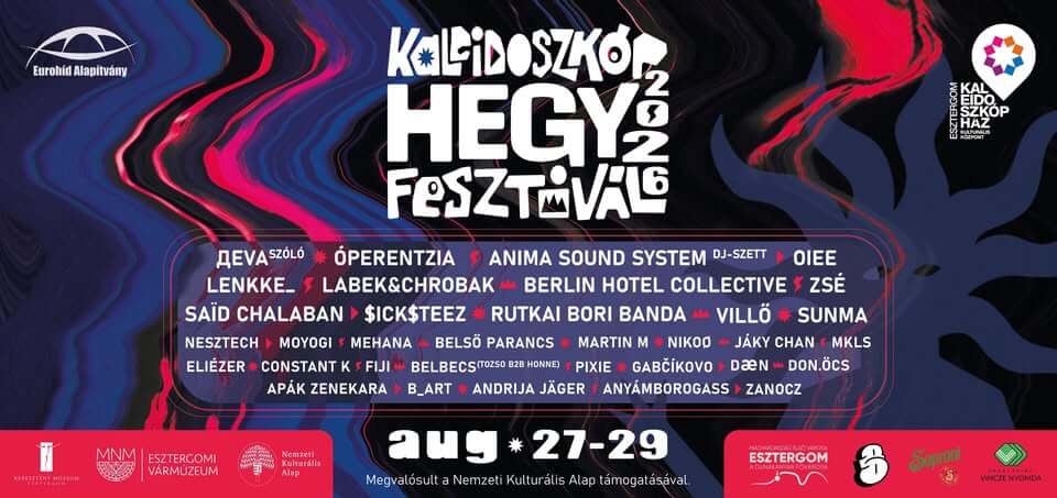 Kaleidoszkóp Hegy Festival, Esztergom, 27 - 30 August