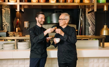 Wolfgang Puck & Byron Lazaroff-Puck Bring the Generational Tasting Tour to Budapest