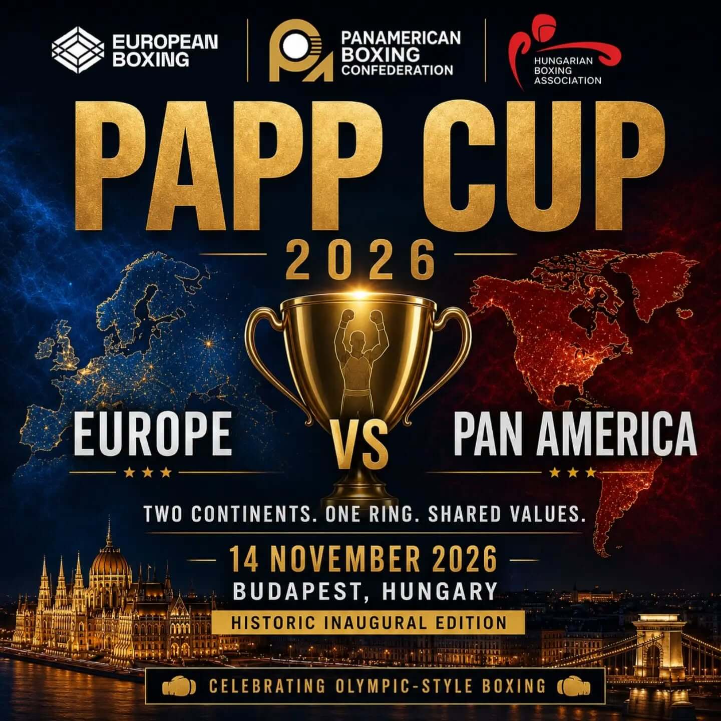 Top Boxing Teams to Fight in Budapest - Europe Vs Pan America, 14 November