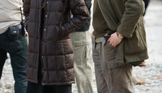 Brad Pitt Seen Working With Angelina Jolie In Budapest