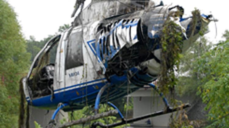 Helicopter Plunges Into Danube Near Bridge In Budapest