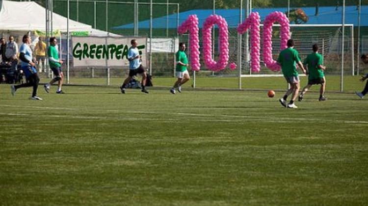 Celebrating 10:10:10 With Climate Football Match In Hungary