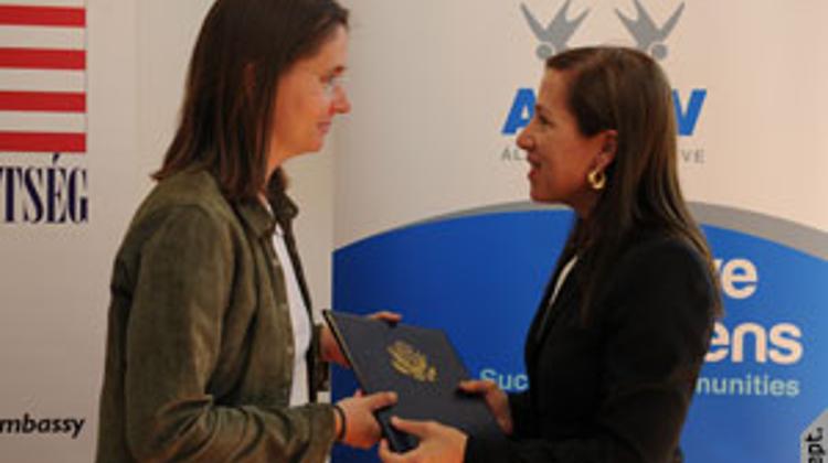 Active Citizenship Award In Hungary By U.S. Ambassdor