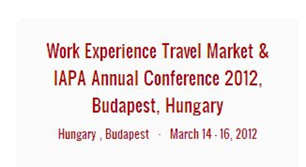 Work Experience Travel Market & IAPA Annual Conference, Budapest, 14 - 16 March