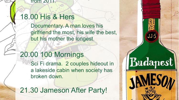Invitation:  Jameson Irish Film Festival,  Toldi Mozi Budapest, 18 March