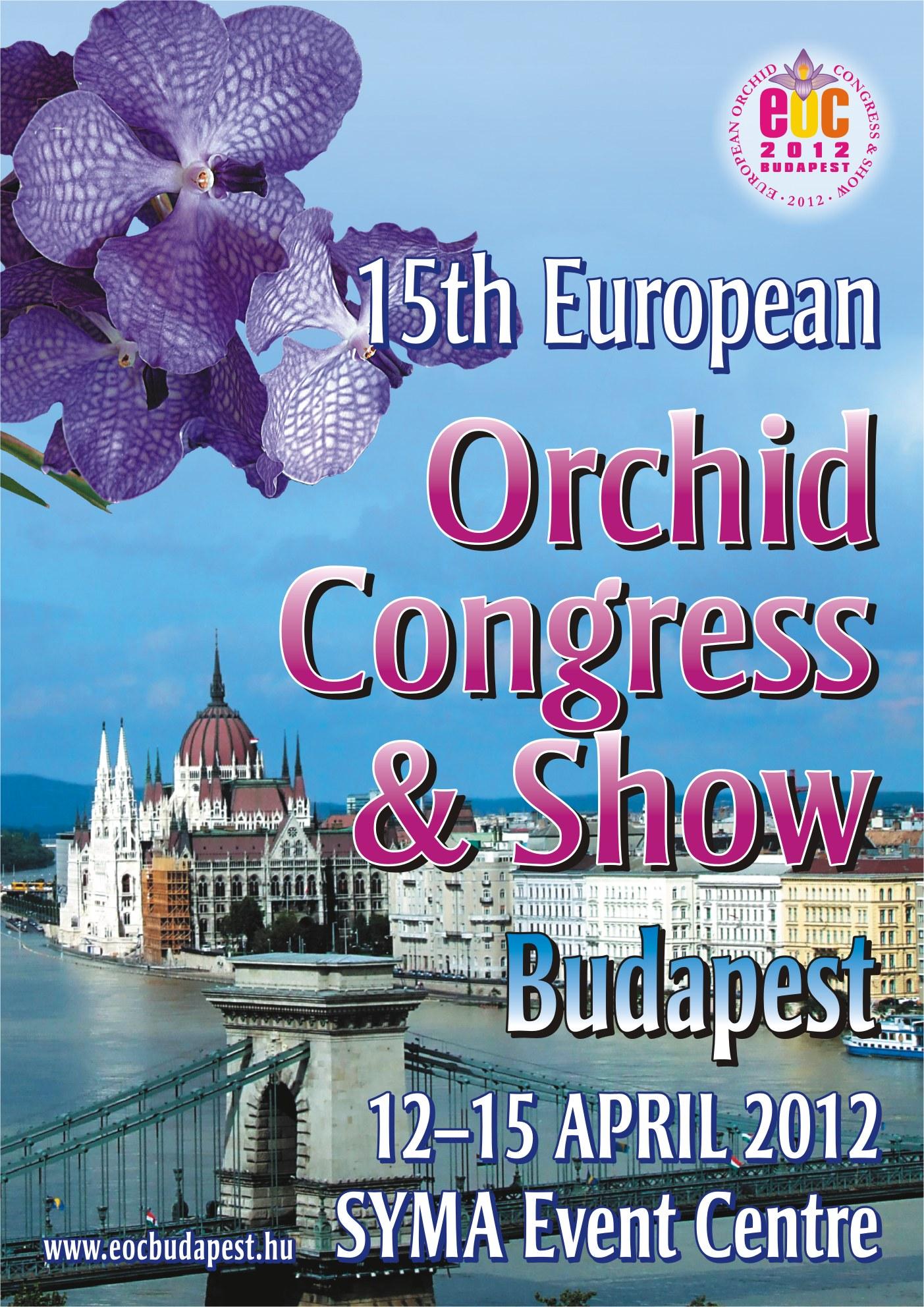 Invitation: European Orchid Show, Syma Hall Budapest, 12 - 15 April