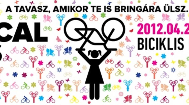 Critical Mass Bike Rally In Budapest On 22 April