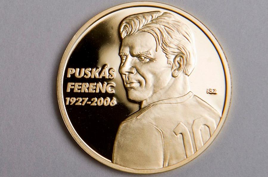 Hungarian Treasury Issues Puskás Memorial Coin