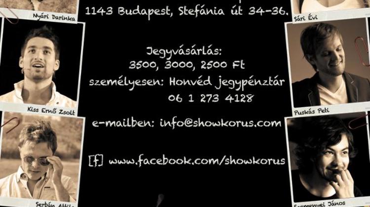 Invitation: Budapest Show Choir Concert, Honvéd Cultural Centre, 22 April