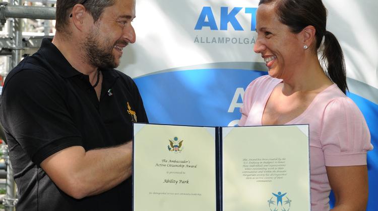 U.S. Ambassador Presented The Active Citizenship Award  At  Sziget Festival In Budapest