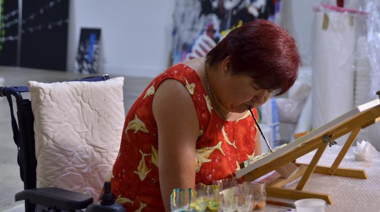 Invitation: 'Painting With Your Mouth Or Foot', Budapest, 27 August