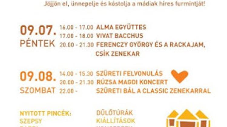 Invitation: Furmint Festival In Mád, Tokaj Region, 7-8 September