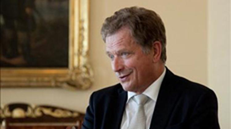 President Of The Republic Of Finland Sauli Niinistö Arrived To Hungary