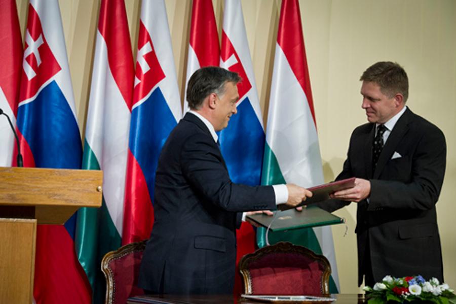 Hungary's PM Meets With Slovakian Prime Minister Robert Fico