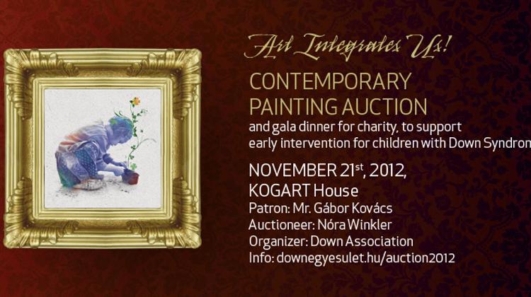 'Art Integrates Us’ Auction, Kogart House Budapest, 21 November