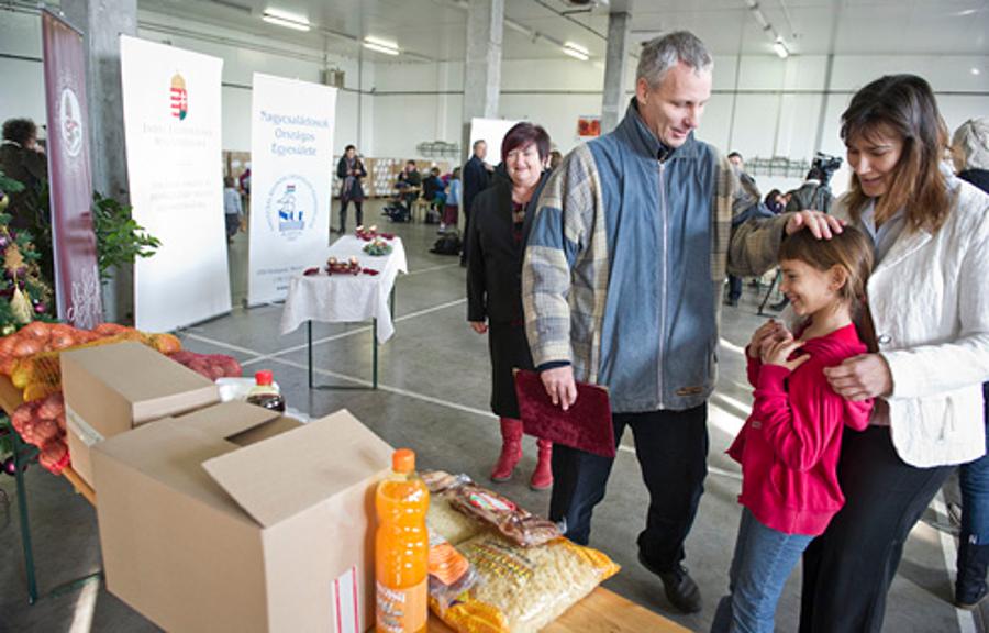 Food Packages Distributed To Families In Need In Hungary