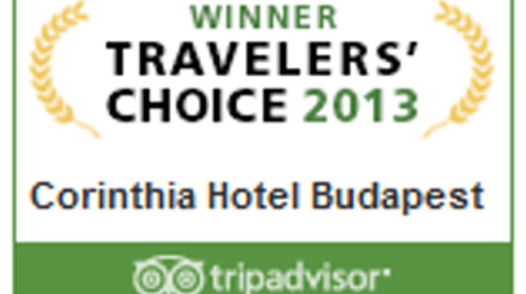 Corinthia Hotel Budapest Recognized In The 2013 TripAdvisor Travelers' Choice Awards
