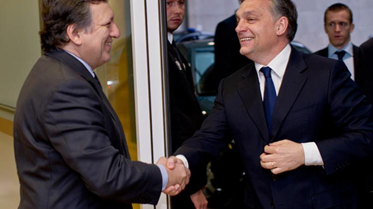 Hungary's  PM Met  President Of The European Commission