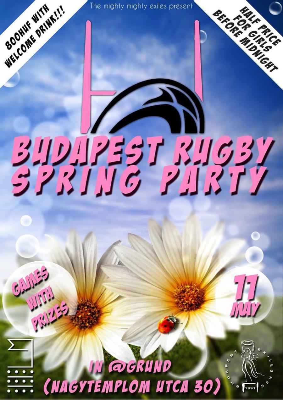 Invitation: Budapest Exiles RFC Spring Party Budapest, 11 May