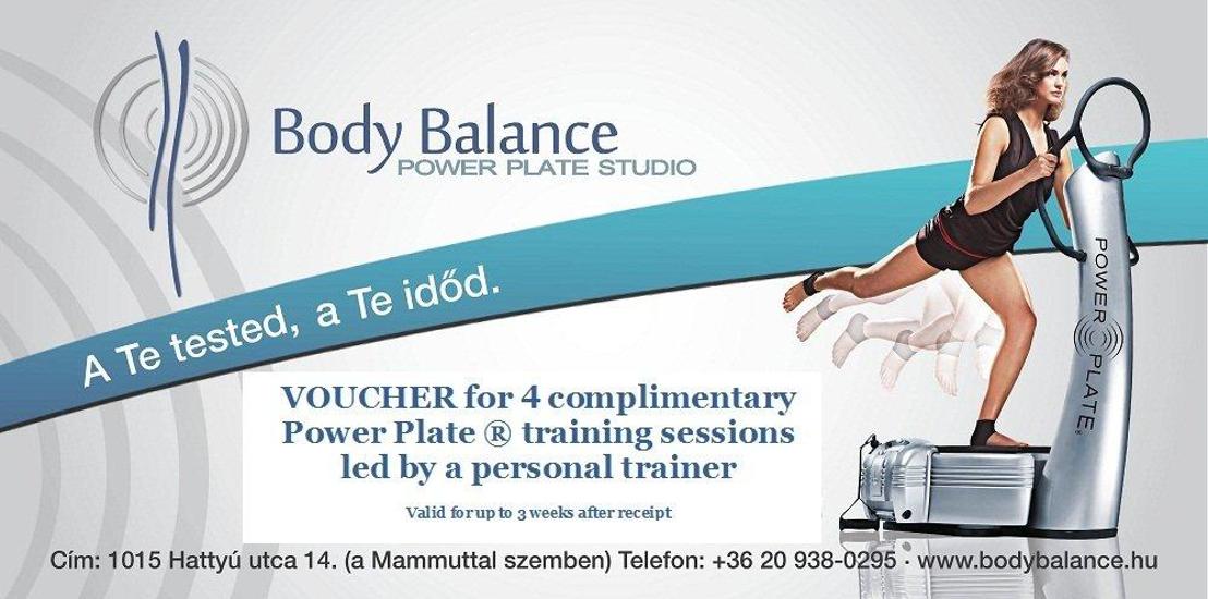 Free Voucher For Four Training Sessions At Body Balance Budapest
