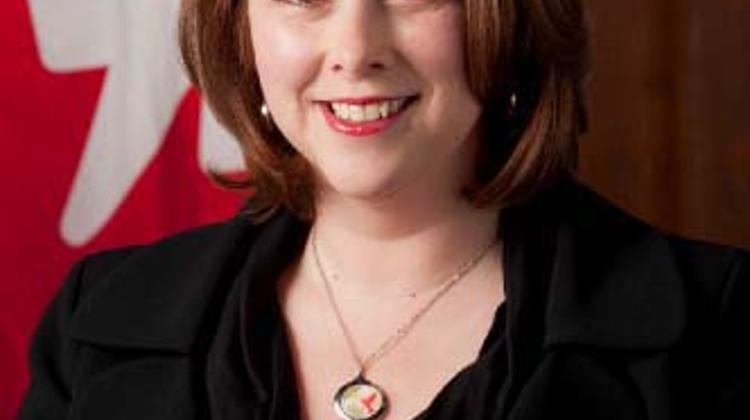 Zsolt Németh Presented An Award To Canadian Ambassador To Hungary Tamara Guttman