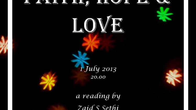 Invitation: 'Faith, Hope & Love' Book Reading, Moha Café Budapest, 1 July