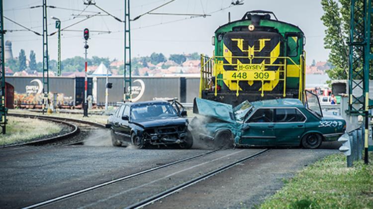 Accident Investigation & Rescue Exercise Organised By Railway Company In Hungary