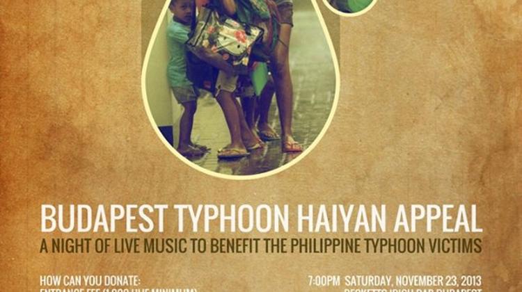 Budapest Typhoon Haiyan Appeal Concert, Becketts, On Saturday 7pm