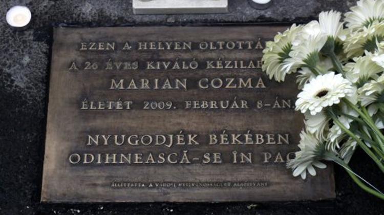 Memorial Plaque For Romanian Handball Player Marian Cozma  Killed In Hungary