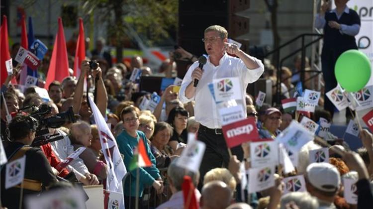 Video Article: Left Alliance Supporters Demonstrate In Budapest