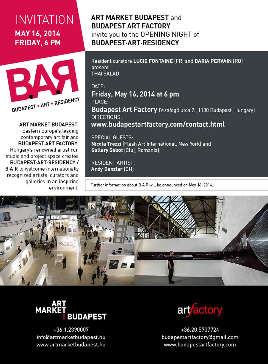 Opening Night Of Budapest.Art.Residency. B.A.R., 16 May